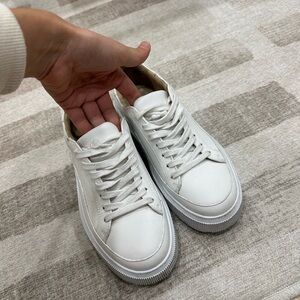 KOIO New York Sneakers - White Chunky Leather Sneakers